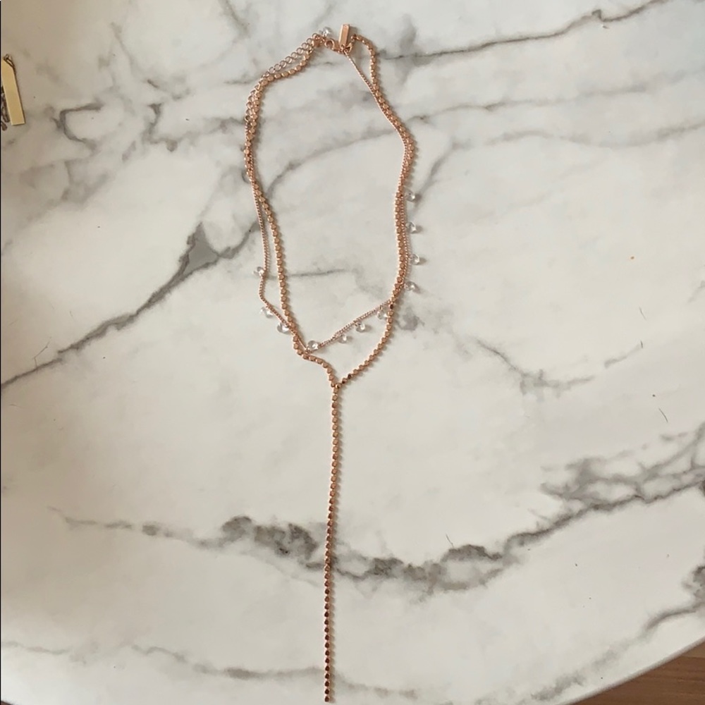 Layered Rose Gold Necklace